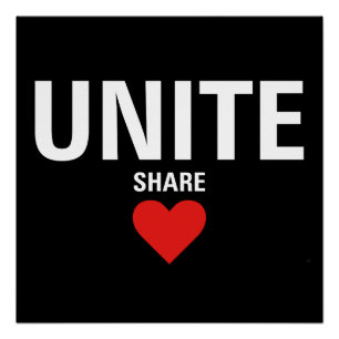 Verenig de politieke democratie perfect poster