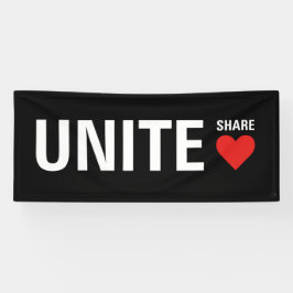 Verenig de politieke democratie spandoek