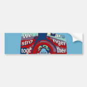Verenigd in Hoop: Samen sterker - USA Art Print Bumpersticker (Voorkant)