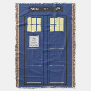 Verenigd Koninkrijk - Blue Police Public Call Box Deken