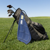 Verenigd Koninkrijk - Blue Police Public Call Box Golfhanddoek (Groen)