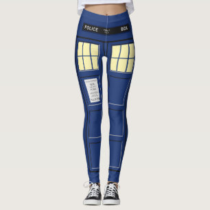 Verenigd Koninkrijk - Blue Police Public Call Box  Leggings