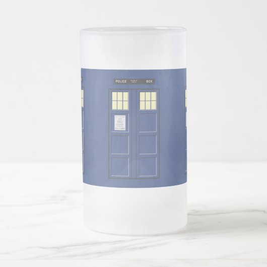 Verenigd Koninkrijk - Blue Police Public Call Box  Matglas Bierpul (Center)