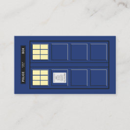 Verenigd Koninkrijk - Blue Police Public Call Box  Plaatskaartje