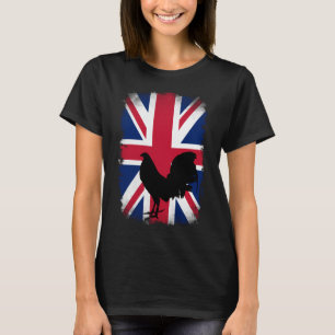Verenigd Koninkrijk Britse vlag spel fowl haan gam T-shirt