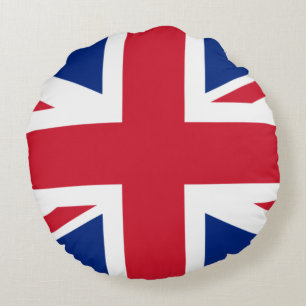 Verenigd Koninkrijk (Britse vlag) (Union Jack) (GB Rond Kussen