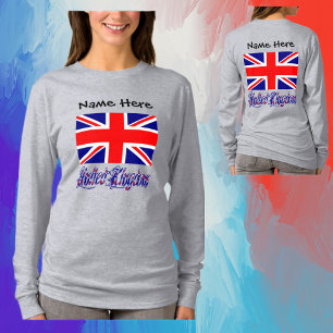 Verenigd Koninkrijk en Britse Vlag Persoonlijk  T-shirt
