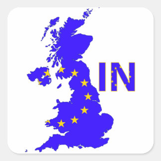 Verenigd Koninkrijk - EU-lidmaatschap referendum 2 Vierkante Sticker