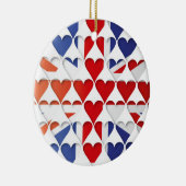 Verenigd Koninkrijk Groot-Brittannië Vlag Hartjes Keramisch Ornament (Rechts)