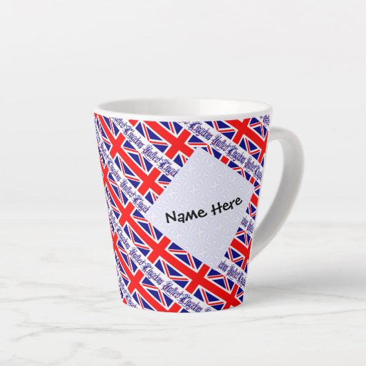 Verenigd Koninkrijk Groot-Brittannië Vlag met span Latte Mok (Rechterhoek)