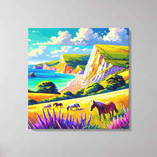 Verenigd Koninkrijk Jurassic Coast canvas print