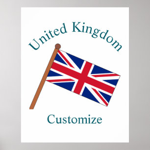 Verenigd Koninkrijk Land Vlag Thunder_Cove Poster