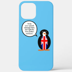 Verenigd Koninkrijk pratende mevrouw pinguïn geper iPhone 12 Pro Max Hoesje