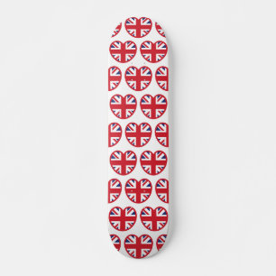 Verenigd Koninkrijk Union Jack Flag Heart Skateboard