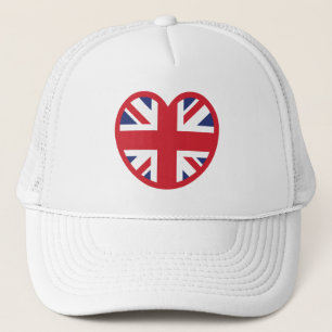 Verenigd Koninkrijk Union Jack Flag Heart Trucker Pet