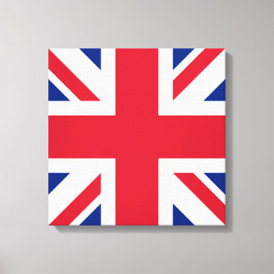 Verenigd Koninkrijk Union Jack Vlag van de Britse  Canvas Afdruk
