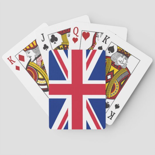 Verenigd Koninkrijk Union Jack Vlag van de Britse Pokerkaarten (Achterkant)