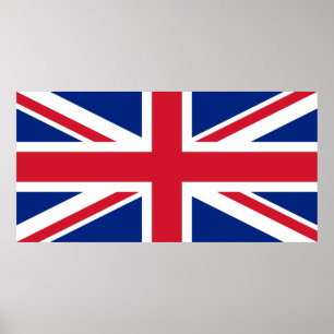 Verenigd Koninkrijk Union Jack Vlag van de Britse  Poster