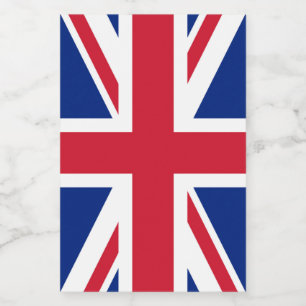 Verenigd Koninkrijk Union Jack Vlag van de Britse Wijn Etiket