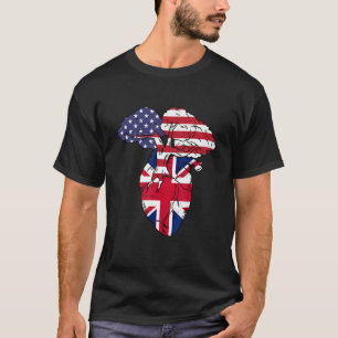 Verenigd Koninkrijk van Groot-Brittannië Vlag Brit T-shirt