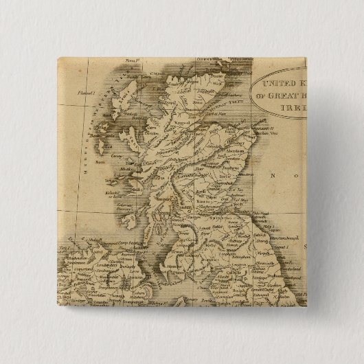 Verenigd Koninkrijk Vierkante Button 5,1 Cm (Voorkant)