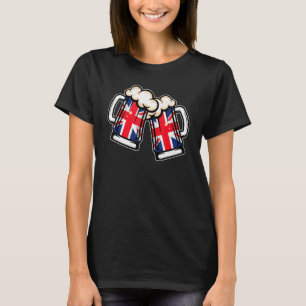 Verenigd Koninkrijk Vlag Bier Mok Cool Brits Bier T-shirt