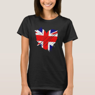 Verenigd Koninkrijk vlag Ik hou van DNA voor Brits T-shirt
