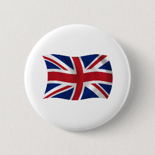 Verenigd Koninkrijk Vlag Knop Ronde Button 5,7 Cm