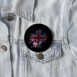 Verenigd Koninkrijk Vlag Ronde Button 7,6 Cm
