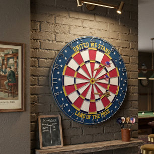 Verenigd Staan Wij Land van de Vrijen Patriottisch Dartbord
