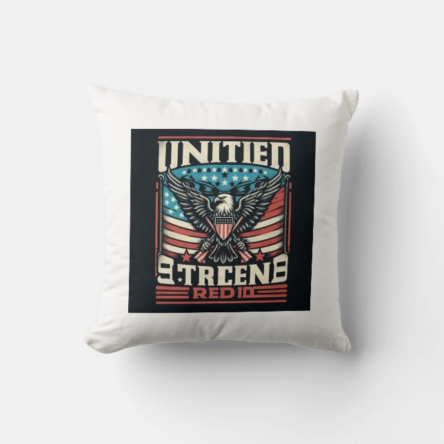 Verenigd Sterk Trots Kussen (Voorkant)