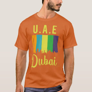 Verenigde Arabische Emiraten Abu Dhabi Dubai Skyli T-shirt