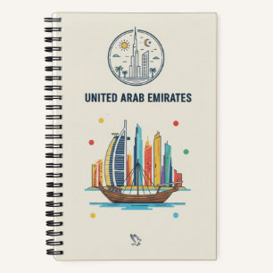 Verenigde Arabische Emiraten Erfgoed & Burj Khalif Notitieboek
