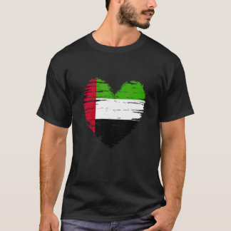 Verenigde Arabische Emiraten Heart Emirati Vlag Em T-shirt