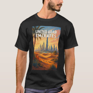 Verenigde Arabische Emiraten Illustratie Reis Kuns T-shirt