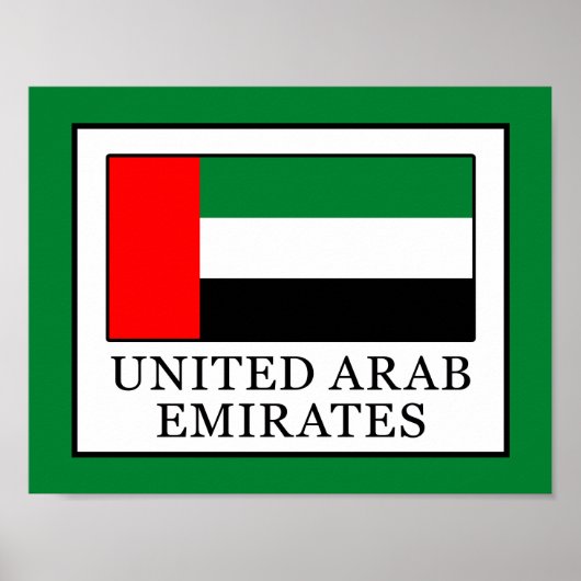 Verenigde Arabische Emiraten Poster (Voorkant)
