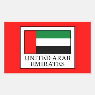 Verenigde Arabische Emiraten Rechthoekige Sticker
