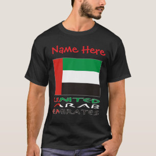 Verenigde Arabische Emiraten VAE Vlag Rood Persoon T-shirt
