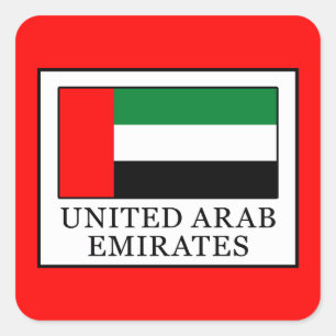 Verenigde Arabische Emiraten Vierkante Sticker