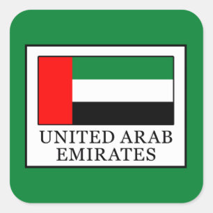 Verenigde Arabische Emiraten Vierkante Sticker