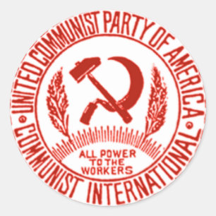 Verenigde Communistische Partij van Amerika Ronde Sticker