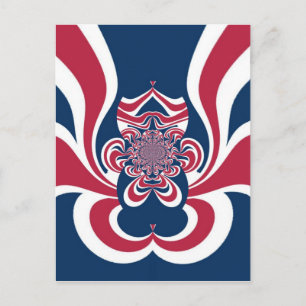 Verenigde kleuren: kleurrijk globaal patroon briefkaart