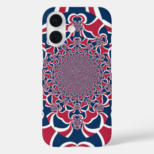 Verenigde kleuren: kleurrijk globaal patroon iPhone 16 hoesje