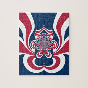 Verenigde kleuren: kleurrijk globaal patroon legpuzzel