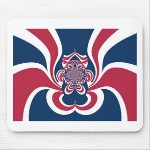 Verenigde kleuren: kleurrijk globaal patroon muismat