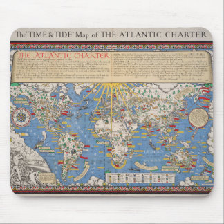  Verenigde Naties / Atlantic Charter kaart Muismat