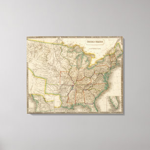 Verenigde Staten 14 Canvas Afdruk
