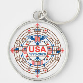 Verenigde Staten 1776-2026 Sleutelhanger (Voorkant)