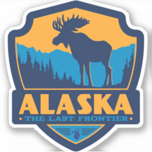 "Verenigde Staten: 2020/vandaag Alaska - De laatst Sticker
