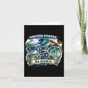 Verenigde Staten 250 Alaska Shirt Patriottisch 4 j Kaart